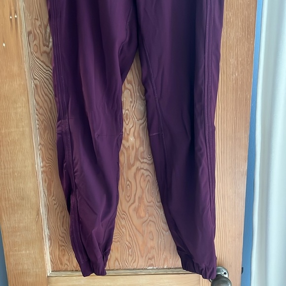 Lululemon Track To Reality Pant Plum / Pow Stripe Raspberry Glo Light - 4 - Picture 7 of 8